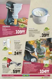 Gazetka promocyjna Metro - Kochen Spezial - Gazetka - ważna od 23.03 do 23.03.2022 - strona 7 - produkty: Behälter, creme, dessert, desserts, edelstahl, eis, eiscreme, elle, Entsafter, fleisch, frucht, fruchtfleisch, fusilli, KitchenAid, konfitüre, konfitüren, küche, Küchen, küchenmaschine, messer, nudel, pasta, reis, saft, Sorbet, Soße, Spiralschneider, tablet, tablett, teller, Ti, Zitruspresse