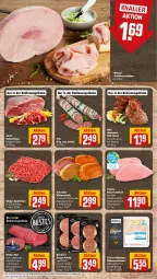 Gazetka promocyjna Rewe - Prospekte - Gazetka - ważna od 09.09 do 09.09.2023 - strona 8 - produkty: axe, braten, brustfilet, burger, eis, fenster, filet, fleisch, Frische Hähnchen, hackfleisch, Haxe, jungbullen, marinade, Meister, minutenschnitzel, nuss, pute, putenbrust, putenbrustfilet, rind, rinder, rinder-hackfleisch, rohschinken, Rückensteak, rückensteaks, salami, schinken, schnitzel, schwein, schweine, schweinerücken, steak, steaks, Ti, wein, weine