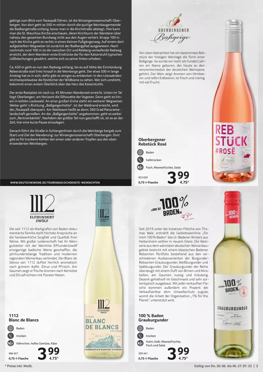 Aktueller Prospekt Selgros - Weinkatalog - von 30.06 bis 27.07.2022 - strona 3 - produkty: apfel, Bad, Bau, beere, beeren, beko, Birnen, burgunder, de blancs, decke, eis, Elan, elle, erdbeere, erdbeeren, erde, fisch, flasche, frucht, früchte, früchten, grauburgunder, Heu, Kaiser, Käse, kräuter, Laufen, leine, mac, meeresfrüchte, Mett, Mode, nuss, obst, pfirsich, rama, reifen, reis, Ria, rwe, salat, spätburgunder, stuhl, Ti, tisch, usb, wein, weine, Weißburgunder, Wild