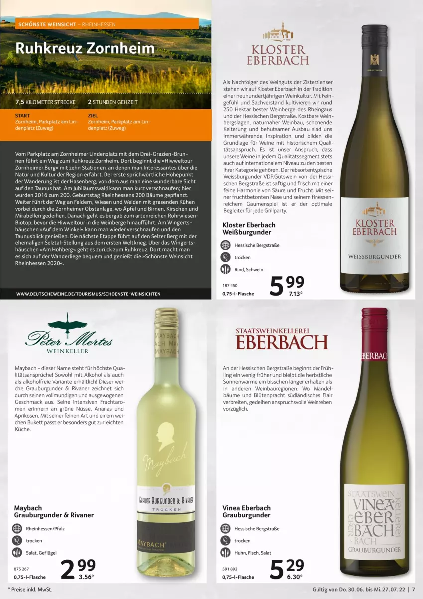 Aktueller Prospekt Selgros - Weinkatalog - von 30.06 bis 27.07.2022 - strona 7 - produkty: aeg, alkohol, ananas, aprikose, aprikosen, Bau, bio, Birnen, Blüte, Brei, burgunder, eimer, eis, elle, finesse, flasche, frucht, Geflügel, gin, grauburgunder, grill, Jubiläums, kirsch, kirsche, kirschen, Kloster Eberbach, küche, LG, Liege, mac, mandel, maybach, natur, nivea, obst, rasen, reis, Ria, rind, Rivaner, sac, saft, salat, SANTE, schwein, Ti, uhu, usb, wein, weine, Weißburgunder