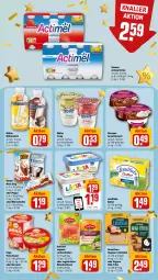 Gazetka promocyjna Rewe - Prospekte - Gazetka - ważna od 30.09 do 30.09.2023 - strona 14 - produkty: actimel, actimel drink, Becher, butter, coupon, danone, danone actimel drink, dessert, drink, ehrmann, Ehrmann Grand Dessert, eier, eiersalat, eis, fleisch, fleischsalat, froop, gutfried, hähnchenbrust, Käse, Kinder, Kinder Maxi, kinder maxi king, lachs, lachsschinken, landliebe, lätta, leberkäs, leberkäse, milch, Milchschnitte, Müller, müller froop, müllermilch, pingui, Popp, reis, salat, Schal, Schale, schinken, Ti, Vegeta