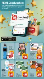 Gazetka promocyjna Rewe - Prospekte - Gazetka - ważna od 30.09 do 30.09.2023 - strona 4 - produkty: activia, angebot, angebote, Becher, coupon, coupons, danone, danone activia, decke, eis, fertiggericht, joghur, joghurt, joghurt mild, landliebe, landliebe joghurt, reinert, reis, sesam, snack, Ti, wasa, wurst, Yo, YouCook