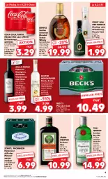 Gazetka promocyjna Kaufland - Prospekt - Gazetka - ważna od 23.08 do 23.08.2023 - strona 9 - produkty: angebot, angebote, beck's, blended scotch, blended scotch whisky, cabernet, cabernet sauvignon, chardonnay, coca-cola, cola, dry gin, eis, erfrischungsgetränk, erfrischungsgetränke, fanta, frucht, fürst von metternich, gallo, gallo family, Germ, getränk, getränke, gewürz, gin, jägermeister, korn, kräuter, kräuterlikör, likör, london dry, london dry gin, Meister, Mett, metternich, Mezzo Mix, obst, Obstbrand, oder sprite, pflaume, pflaumen, pils, Rauch, riesling, rotwein, sauvignon, scotch, scotch whisky, sekt, sprite, Staatl. Fachingen, Tanqueray, Ti, wasser, wein, whisky