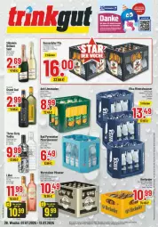 Gazetka promocyjna Trinkgut - Prospekte - Gazetka - ważna od 12.07 do 12.07.2025 - strona 1 - produkty: Alwa, Bad, bier, deit, eis, elle, flasche, gin, hasseröder, lillet, limo, limonade, limonaden, mineralwasser, monte, pils, pilsener, reis, rind, sekt, söhnlein, steiner, Three Sixty, vodka, warsteiner, wasser, ZTE