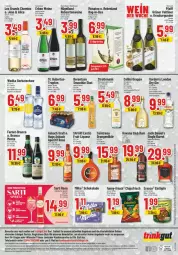 Gazetka promocyjna Trinkgut - Prospekte - Gazetka - ważna od 12.07 do 12.07.2025 - strona 6 - produkty: angebot, angebote, aperitif, asbach uralt, bag-in-box, berentzen, burgunder, chips, chipsfrisch, eintöpfe, eis, elle, erasco, Fernet, fisch, fische, flasche, funny-frisch, Gorbatschow, gordon, Gordon’s, grappa, grauburgunder, grüner veltliner, Havana Club, hugo, jack daniel, jack daniel's, likör, liqueur, milka, orange, orangen, raspberry, rebsortenweine, reis, rel, rum, schoko, schokolade, smoothie, telefon, Ti, wein, weine, wodka, ZTE