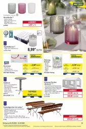 Gazetka promocyjna Metro - Monats-Menü - Gazetka - ważna od 31.07 do 31.07.2025 - strona 15 - produkty: angebot, auer, Bank, besteck, bio, eis, ente, gabel, garnitur, Holz, HP, kerze, Kerzenhalter, lack, latte, LG, Löffel, messer, Metro, metro gastro, pavillon, reis, rwe, Serviette, servietten, Ti, tiefpreis, tisch, tischplatte, Zelt