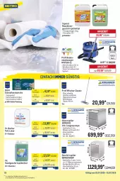 Gazetka promocyjna Metro - Monats-Menü - Gazetka - ważna od 31.07 do 31.07.2025 - strona 18 - produkty: angebot, Becher, Behälter, bodenstaubsauger, eis, elle, geschirr, geschirrspüler, geschirrspülmittel, Gläser, handschuhe, klarspüler, korb, Rauch, reiniger, reis, schuhe, spülmittel, staubsauger, teller, Ti, wasser