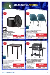 Gazetka promocyjna Metro - Monats-Menü - Gazetka - ważna od 31.07 do 31.07.2025 - strona 21 - produkty: angebot, Behälter, braun, decke, Deckel, eis, eiswürfel, grill, Holz, holzkohle, holzkohlegrill, Kohlegrill, Metro, mit thermometer, nuss, Reinigung, Ria, ring, Schal, Schale, stuhl, tarrington house, thermometer, Ti, tisch, walnuss, würfel