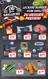 Gazetka promocyjna Combi - Prospekte - Gazetka - ważna od 20.04 do 20.04.2024 - strona 12 - produkty: barbecue, Becher, brötchen, burger, cheddar, eis, fleisch, Frühstücksspeck, grill, Grillmais, gurke, gurken, gurkensalat, hamburger, hamburger brötchen, kräuter, mais, oder kräuter, reis, rind, rindfleisch, röstzwiebeln, rwe, saft, salat, sesam, Speck, Ti, ZTE, zucchini, zwiebel, zwiebeln