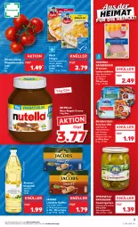 Gazetka promocyjna Kaufland - Gazetka - ważna od 18.01 do 18.01.2023 - strona 3 - produkty: angebot, angebote, Becher, Berger, blume, blumen, blumenöl, buch, creme, eis, filegro, filet, filets, fisch, gewürz, Gewürzgurke, gewürzgurken, gin, gurke, gurken, Holz, iglo, jacobs, kaffee, lachs, lachsschinken, leine, LG, löslicher kaffee, Makrele, Makrelenfilets, mit gemüse, nuss, nuss-nugat-creme, nutella, radeberger, rel, rispentomaten, salat, salate, schinken, sonnenblume, sonnenblumen, sonnenblumenöl, Ti, tomate, tomaten