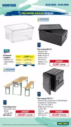 Gazetka promocyjna Metro - Wochen-Angebote Gastro - Gazetka - ważna od 24.01 do 24.01.2026 - strona 21 - produkty: ACC, angebot, aufbewahrungsbox, Behälter, garnitur, Holz, lack, lebensmittel, Metro, metro gastro, Ti, Zelt