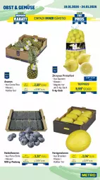 Gazetka promocyjna Metro - Wochen-Angebote Gastro - Gazetka - ważna od 24.01 do 24.01.2026 - strona 8 - produkty: ananas, beere, beeren, broccoli, cocktail, eis, heidelbeere, heidelbeeren, honig, honigmelone, honigmelonen, melone, melonen, obst, pommes, Radicchio, reis, rispentomaten, sac, Ti, tiefpreis, tomate, tomaten, zitrone, zitronen