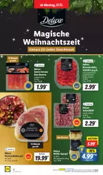 Gazetka promocyjna Lidl - Aktionsprospekt - Gazetka - ważna od 02.12 do 02.12.2023 - strona 14 - produkty: Bresaola, dell, eis, jamón serrano, mac, ndk, nuss, parmaschinken, reis, resa, rind, rinder, salami, Schal, Schale, schinken, schnitten, serrano, spargel, Ti