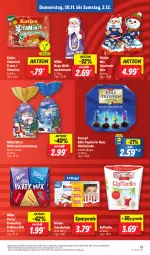 Gazetka promocyjna Lidl - Aktionsprospekt - Gazetka - ważna od 02.12 do 02.12.2023 - strona 55 - produkty: alkohol, angebot, coupon, eis, katjes, Kinder, kinder schokolade, milka, nuss, obst, oreo, pralinen, raffaello, reis, riegel, rum, schoko, schokolade, Ti, Tüte, vita, Vitamine, ZTE