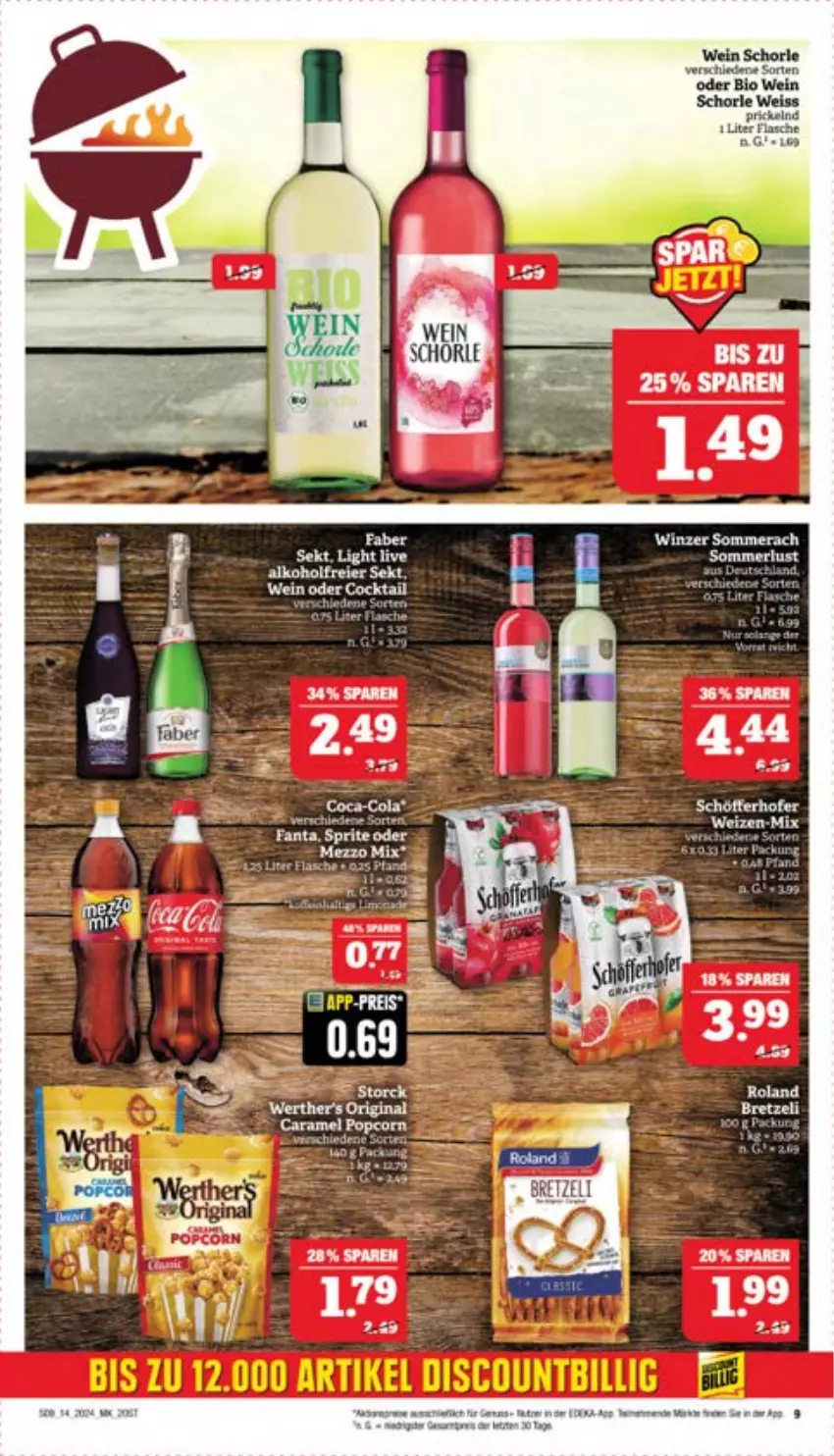 Aktueller Prospekt Marktkauf - Prospekt - von 31.03 bis 06.04.2024 - strona 11 - produkty: bio, caramel, chia, eis, flasche, merl, schorle, wein, werther's