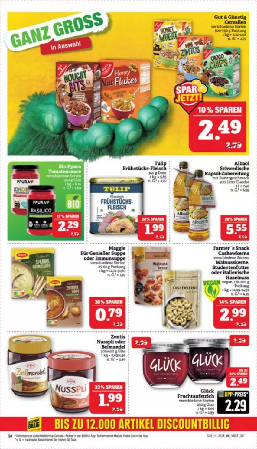 Aktueller Prospekt Marktkauf - Prospekt - von 31.03 bis 06.04.2024 - strona 26 - produkty: cerealien, nuss, Ti