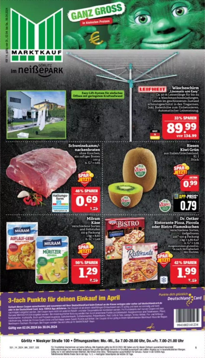 Aktueller Prospekt Marktkauf - Prospekt - von 31.03 bis 06.04.2024 - strona 3 - produkty: cola, pizza, ristorante, ristorante pizza, tee, Ti