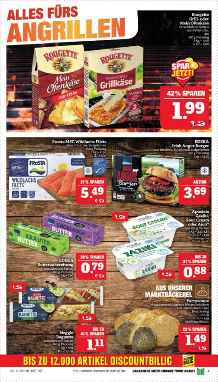 Aktueller Prospekt Marktkauf - Prospekt - von 31.03 bis 06.04.2024 - strona 9 - produkty: butter, deka, filet, filets, fisch, fische, Käse, lachs, LG, Ofen, Ofenkäse, Wild, wildlachs