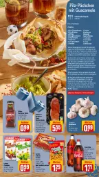 Gazetka promocyjna Rewe - Prospekte - Gazetka - ważna od 29.06 do 29.06.2024 - strona 5 - produkty: avocado, avocados, barbecue, bier, Biere, champignon, champignons, chili, coca-cola, cola, croutons, eimer, eis, fleisch, frucht, fruchtfleisch, gabel, grill, guacamole, knoblauch, kräuter, Kühne, Lauchzwiebel, lauchzwiebeln, leimer, lorenz, marinade, olive, oliven, olivenöl, papier, peperoni, Peroni, pfanne, pfeffer, Pilzmischung, Rauch, rezept, rezepte, ring, Rückensteak, rückensteaks, saft, saltletts, salz, sauce, Schal, Schale, schwein, steak, steaks, Ti, wein, zitrone, zwiebel, zwiebeln