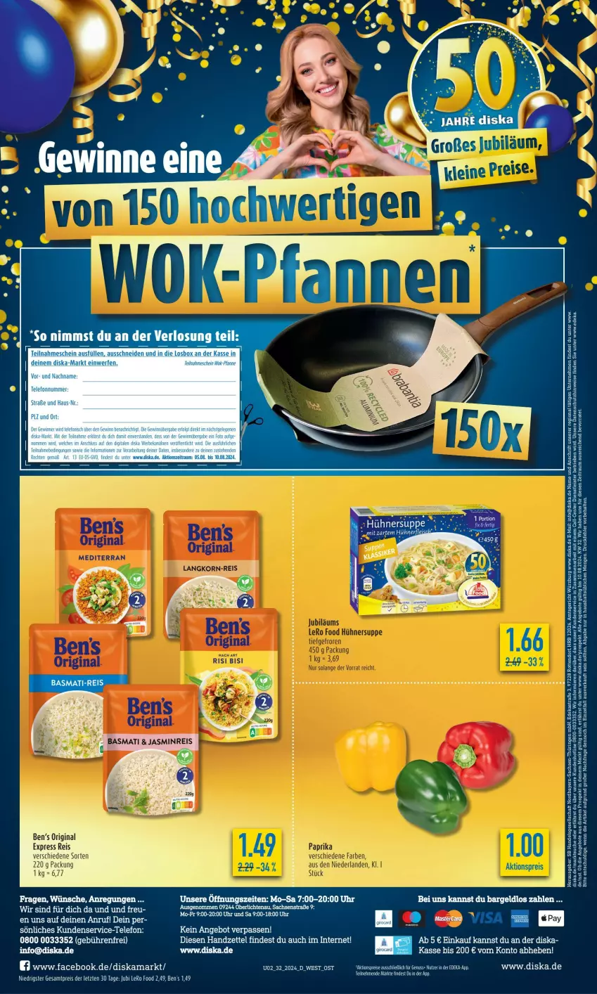 Aktueller Prospekt Diska - von 29.07 bis 03.08.2024 - strona 2 - produkty: aktionspreis, angebot, angebote, Astra, basmati, Ben’s Original, deka, eis, ente, erde, gin, nuss, reis, ring, sac, telefon, Ti, uhr, ZTE