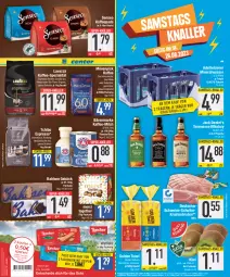 Gazetka promocyjna E Center - Angebote der Woche - Gazetka - ważna od 26.08 do 26.08.2023 - strona 19 - produkty: adelholzener, Alwa, bahlsen, bärenmarke, beutel, bio, bohne, bohnen, braten, butter, eis, ente, espresso, flasche, golden toast, Holz, jack daniel, Jack Daniel’s, kaffee, kaffeepads, kiwi, korn, krustenbraten, lavazza, merci, milch, mineralwasser, mövenpick, mövenpick kaffee, reis, schwein, schweine, senseo, Spezi, super-knüller, Tchibo, tennessee whiskey, Ti, tisch, toast, waffeln, wasser, wein, weine, whiskey, ZTE