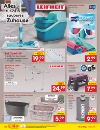 Gazetka promocyjna Netto Marken-Discount - Filial-Angebote - Gazetka - ważna od 15.07 do 15.07.2023 - strona 30 - produkty: Allzwecktücher, bodenwischer, Brei, eis, klapptritt, korb, kraft, LG, mikrofaser, ndk, reis, Ti, tisch, Trockner, tücher, Wanne, wäschekorb, weck