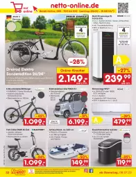 Gazetka promocyjna Netto Marken-Discount - Filial-Angebote - Gazetka - ważna od 15.07 do 15.07.2023 - strona 32 - produkty: angebot, angebote, Dreirad, E-Bike, eis, eiswürfel, Elektro, emmi, fenster, Germ, kracher, Mountainbike, ndk, nexus, reis, Roller, rum, Schal, schlauch, shimano, Spektrum, Tasche, Ti, uhr, wasser, wassertank, würfel