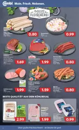 Gazetka promocyjna Combi - Prospekte - Gazetka - ważna od 11.06 do 11.06.2022 - strona 6 - produkty: auer, aus dem kühlregal, Bau, Bauer, bio, braten, bratwurst, eis, elle, fleisch, fleischsalat, grill, grillbratwurst, hering, Herings, Holz, kasseler, kühlregal, lachs, Lachsbraten, landleberwurst, leberwurst, mac, Mett, metten, Mettenden, pfeffer, Pfefferbeißer, regal, rezept, rind, rinder, ring, Rotwurst, saft, saftschinken, salat, salz, schinken, schinkenwurst, schwarzwälder schinken, schwein, schweine, spargel, Spezi, Ti, tisch, wein, weine, wiener, wiener würstchen, wurst, würstchen