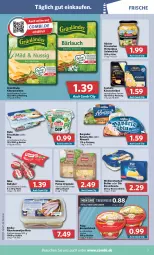 Gazetka promocyjna Combi - Prospekte - Gazetka - ważna od 11.06 do 11.06.2022 - strona 9 - produkty: aufstrich, babybel, bavaria blu, Becher, bergader, beutel, brot, brotaufstrich, Buko, butter, dip, eis, filet, filets, fisch, fische, friesischer hirtenkäse, frischkäse, gin, grünländer, hilcona, hirtenkäse, Käse, käsescheiben, matjes, Matjesfilet, matjesfilets, mini babybel, pasta, Popp, reis, Ria, salat, Salatwürfel, Schal, Schale, Streichzart, Waage, weihenstephan, würfel