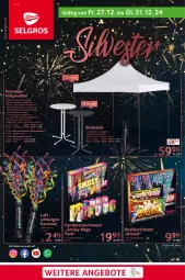 Gazetka promocyjna Selgros - Silvester - Gazetka - ważna od 31.12 do 31.12.2024 - strona 1 - produkty: angebot, angebote, erde, Knallsortiment, LG, tee, Ti, tisch, Zelt