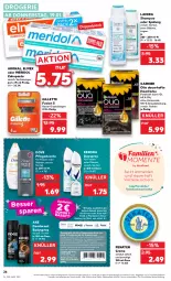 Gazetka promocyjna Kaufland - Gazetka - ważna od 25.01 do 25.01.2023 - strona 26 - produkty: aktionspreis, angebot, auer, axe, body, bodyspray, Brei, coupon, creme, deo, deodorant, deospray, dove, dusche, eis, elmex, ente, garnier, gillette, kraft, lavera, meridol, pasta, penaten, pflegedusche, reis, rexona, shampoo, shampoo oder spülung, sofort-rabatt, spülung, Ti, zahnpasta, ZTE