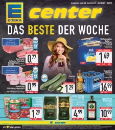 Gazetka promocyjna E Center - Angebote der Woche - Gazetka - ważna od 24.06 do 24.06.2023 - strona 1 - produkty: angebot, angebote, aufschnitt, Augustiner Edelstoff, Becher, bier, bierschinken, bohne, bohnen, braten, butter, deka, eis, flasche, frischwurst-aufschnitt, Germ, gulasch, jacobs, jacobs krönung, jägermeister, kaffee, kräuter, kräuterlikör, lebensmittel, LG, likör, mac, Meister, oro di parma, reis, saft, schinken, schnitzel, schwein, schweine, schweine-schnitzel, Streichzart, super-knüller, Ti, tomate, tomaten, weihenstephan, wein, weine, wurst, ZTE, zucchini