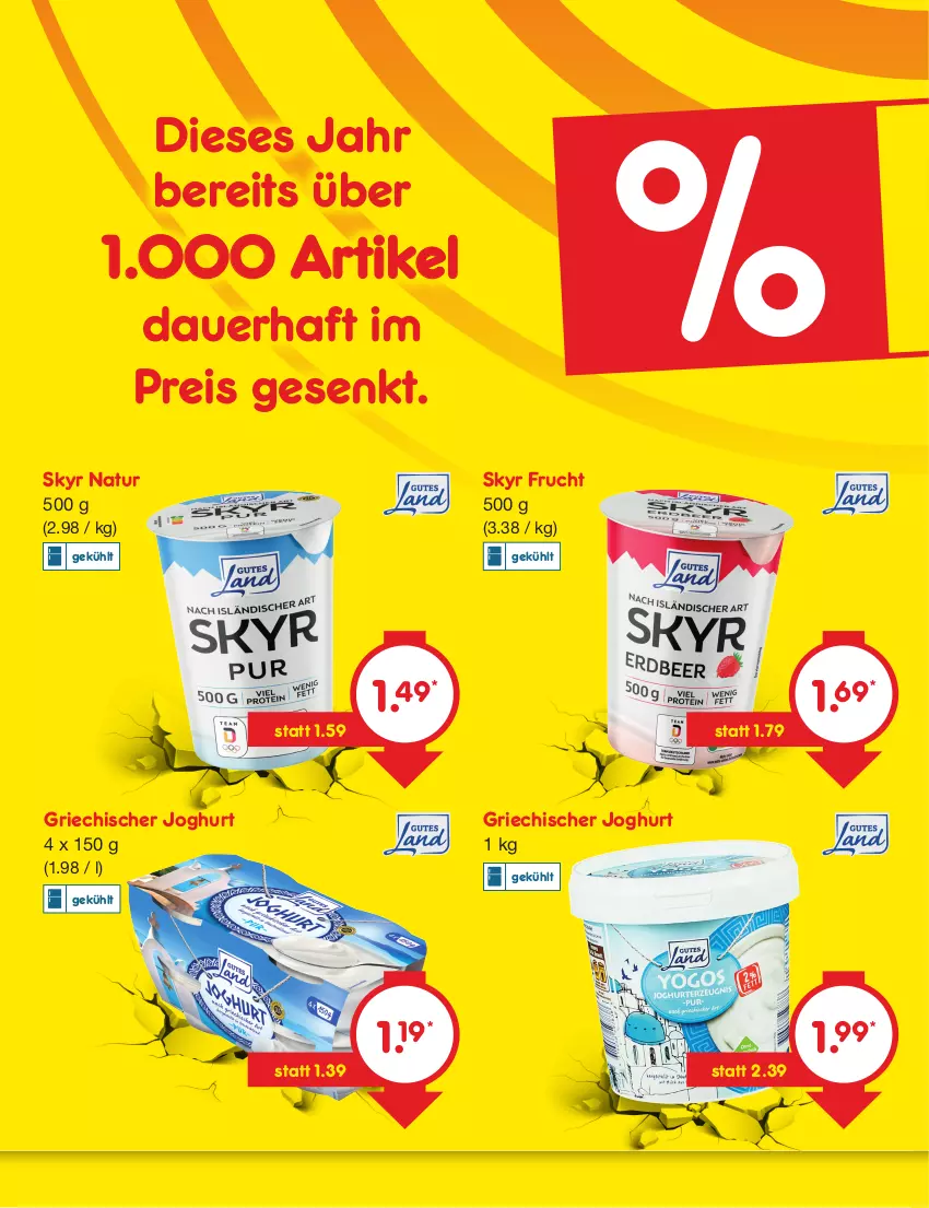 Aktueller Prospekt Netto Marken-Discount - Filial-Angebote - von 19.06 bis 24.06.2023 - strona 46 - produkty: auer, eis, frucht, Griechischer Joghurt, joghur, joghurt, natur, reis, Skyr, Ti