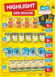 Gazetka promocyjna Netto Marken-Discount - Filial-Angebote - Gazetka - ważna od 24.06 do 24.06.2023 - strona 3 - produkty: ananas, angebot, bestpreis, Clin, eintöpfe, eis, erasco, filet, filets, fisch, Körbchen, maggi, ravioli, reis, thunfisch, Ti, ZTE