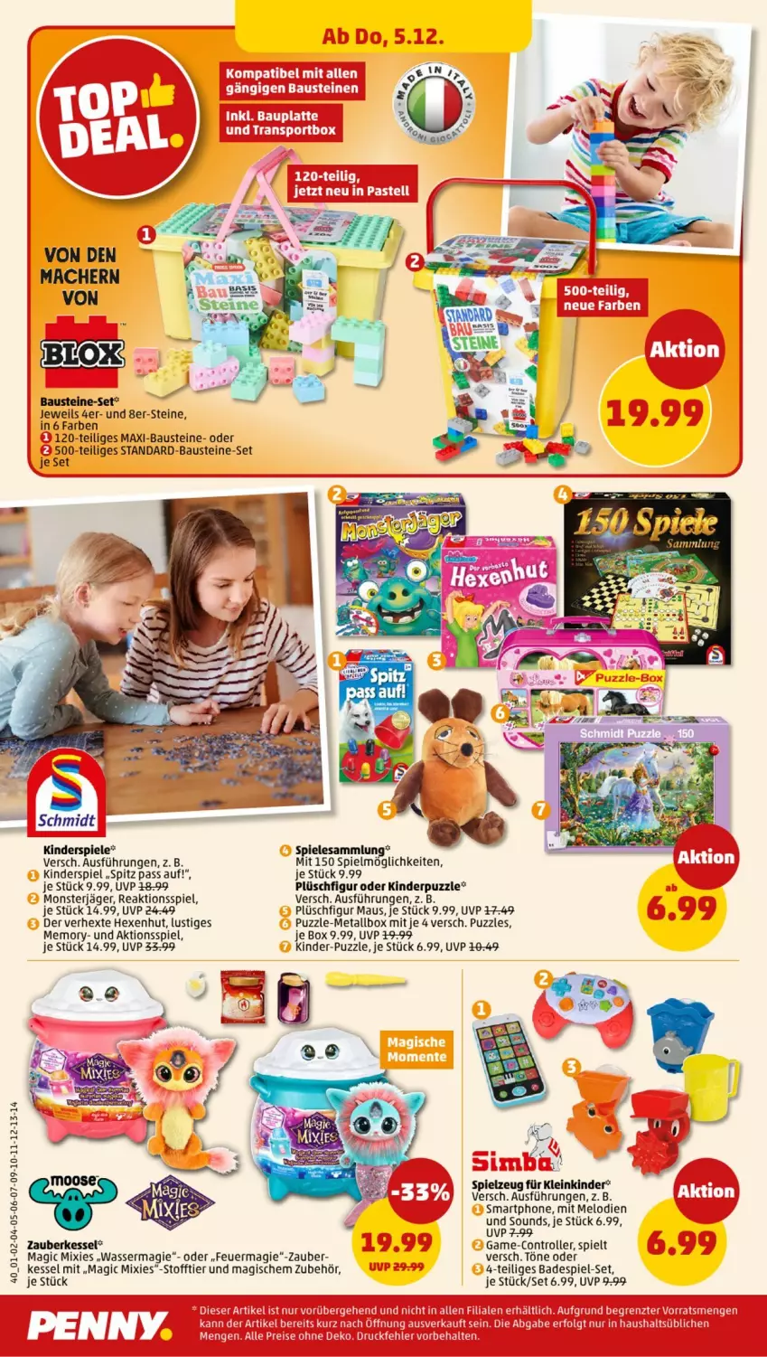 Aktueller Prospekt Penny - Prospekte - von 02.12 bis 07.12.2024 - strona 36 - produkty: aust, Bad, Bau, Kinder, Kinderspiel, latte, LG, Lusti, mac, Maus, monster, Plüsch, Puzzle, Roller, smartphone, Spiele, spielzeug, Ti, wasser, ZTE