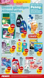 Gazetka promocyjna Penny - Prospekte - Gazetka - ważna od 07.12 do 07.12.2024 - strona 46 - produkty: auer, Cap, Cillit, cillit bang, Coral, eis, Finish, kraft, küche, Küchen, küchentücher, lenor, papier, Pods, power-gel, pril, Rauch, reiniger, reis, rorax, rwe, Ti, toilettenpapier, tücher, waschmittel, weichspüler