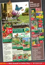 Gazetka promocyjna Bauhaus - Prospekte - Gazetka - ważna od 04.06 do 04.06.2022 - strona 17 - produkty: beere, beeren, bio, Bio-Obst, blume, blumen, blumenerde, dünger, elle, ente, erde, Gemüseerde, geranie, geranien, Geranienerde, kräuter, natur, obst, rasen, rasendünger, rind, Ti, tomate, tomaten, und gemüse, wasser