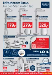 Gazetka promocyjna Bauhaus - Prospekte - Gazetka - ważna od 04.06 do 04.06.2022 - strona 2 - produkty: armatur, armaturen, batterie, Bau, brause, dusche, elle, grohe, handbrause, Rauch, thermostat, Ti, tisch, vita, Wanne, waschtisch, wasser, werkzeug