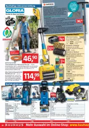 Gazetka promocyjna Bauhaus - Prospekte - Gazetka - ważna od 04.06 do 04.06.2022 - strona 20 - produkty: Abba, adapter, akku, Bau, Behälter, bio, bosch, Brei, bürste, bürsten, dell, eis, flasche, Fugenbürste, gardena, hochdruckreiniger, Holz, kraft, Kraut, ladegerät, lamm, latte, LG, messer, Mode, ndk, ohne akku und ladegerät, reiniger, Reinigung, reinigungsbürste, Reinigungsmittel, reis, Ria, schlauch, Spezi, tee, Ti, unkrautvernichter, wasser, wasserfilter