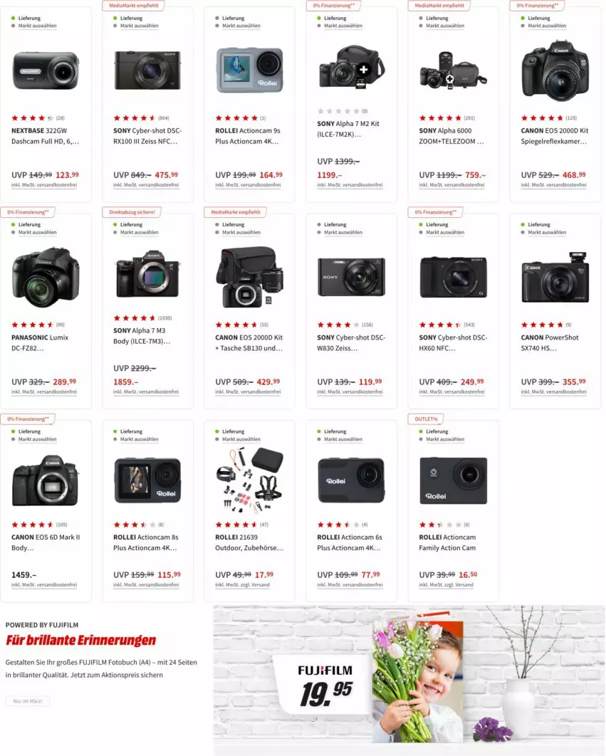 Aktueller Prospekt Media Markt - Prospekte - von 02.03 bis 09.03.2022 - strona 2 - produkty: actioncam, aktionspreis, body, buch, canon, Dashcam, eis, Fotobuch, lumix, mediamarkt, ndk, panasonic, reis, rollei, sony, spiegel, Tasche, Ti, uhr, versandkostenfrei