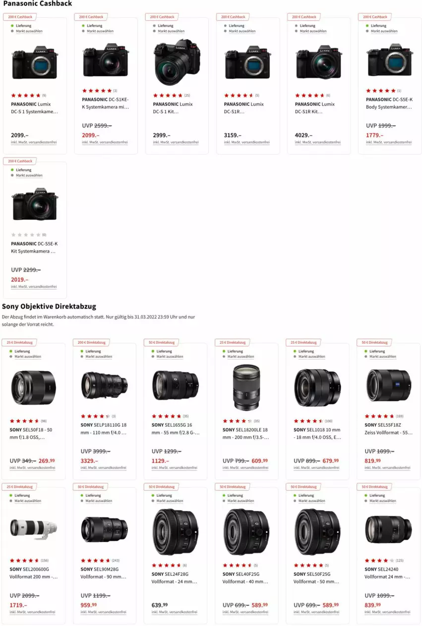 Aktueller Prospekt Media Markt - Prospekte - von 02.03 bis 09.03.2022 - strona 4 - produkty: auto, Bau, body, eis, kamera, korb, lumix, mab, ndk, panasonic, sony, systemkamera, Ti, tisch, uhr