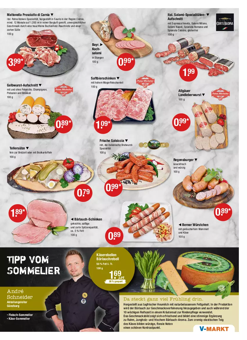 Aktueller Prospekt Vmarkt - V-Markt - von 28.04 bis 04.05.2022 - strona 3 - produkty: Abtei, asti, aufschnitt, bier, bierschinken, bratwurst, brokkoli, brot, buch, burger, champignon, eis, elle, fleisch, Heu, heumilch, Holz, kartoffel, kartoffeln, Käse, Käserebellen, kräuter, landleberwurst, leberwurst, LG, mac, merl, milch, natur, petersilie, pistazien, prosciutto, Rauch, rebell, regensburger, rind, rohschinken, rwe, saft, salami, salsiccia, schinken, Spezi, spitzenqualität, teller, Ti, tisch, wurst, würstchen