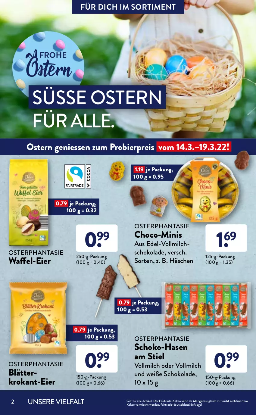 Aktueller Prospekt AldiSud - ALDI Sortiment - von 01.03 bis 31.03.2022 - strona 2 - produkty: aldi, alpenmilch, bier, discount, eier, eis, elle, erde, kakao, lebensmittel, milch, monitor, nuss, pralinen, reis, schoko, schokolade, schokoladen, Ti, vollmilch, Weiße Schokolade