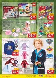 Gazetka promocyjna Netto Marken-Discount - Filial-Angebote - Gazetka - ważna od 25.03 do 25.03.2023 - strona 19 - produkty: angebot, Bad, Bademantel, ball, Ballerinas, Bau, body, Kinder, LEGO®, mac, Mantel, Mütze, shirt, Sweatshirt, Tasche, taschen, Ti, Töpfchen, Tüte, usb, wein, weine, ZTE