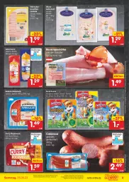 Gazetka promocyjna Netto Marken-Discount - Filial-Angebote - Gazetka - ważna od 25.03 do 25.03.2023 - strona 9 - produkty: angebot, auer, aufschnitt, Bau, Bauer, bestpreis, bockwurst, brustfilet, Cabanossi, curry, eis, ferdi fuchs, filet, fleisch, hähnchenbrust, hähnchenbrustfilet, Kinder, leberwurst, reis, salami, sauce, Ti, wurst, wurst in selbstbedienung, ZTE