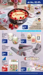 Gazetka promocyjna Aldi Nord - Aldi-Vorschau - Gazetka - ważna od 07.05 do 07.05.2022 - strona 17 - produkty: ACC, accessoires, auer, Backform, Becher, burger, Container, dell, eier, elle, Germ, Geschenkpapier, gin, ilag, kerze, Mode, papier, Puzzle, ravensburger, Ria, ring, Springform, Ti, wasser, ZTE