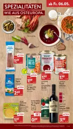 Gazetka promocyjna Aldi Nord - Aldi-Vorschau - Gazetka - ważna od 07.05 do 07.05.2022 - strona 35 - produkty: butter, Djuvec, eis, fertiggericht, finesse, flasche, fleisch, gin, kabanos, Käse, mandel, mandeln, mit gemüse, Oblaten, pils, pilsner, pilsner urquell, reis, rind, rotwein, schoko, schokolade, Spezi, Ti, Vegeta, waffeln, wein, ZTE, zucker