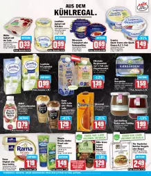 Gazetka promocyjna Hit - Wochenprospekt - Gazetka - ważna od 22.06 do 22.06.2024 - strona 9 - produkty: arla, aus dem kühlregal, Becher, burger, butter, buttermilch, caffè latte, creme, eis, emmi, exquisa, feinjoghurt, flasche, frucht, früchte, früchten, gin, grütze, Heu, heumilch, joghur, joghurt, joghurt mit der ecke, kräuter, kräuter-butter, kühlregal, landliebe, landliebe joghurt, landmilch, latte, meggle, milch, mövenpick, Müller, nuggets, nuss, pudding, quark, quark genus, quark genuss, rama, regal, reis, Ria, riegel, sahne, salami, salz, The Vegetarian Butcher, Ti, Vegeta, ZTE, Zum Dorfkrug