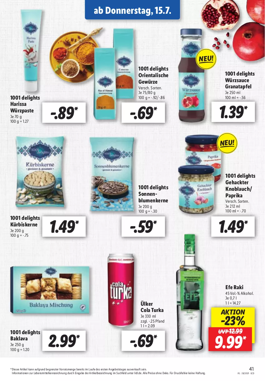 Aktueller Prospekt Lidl - Aktionsprospekt - von 12.07 bis 17.07.2021 - strona 41