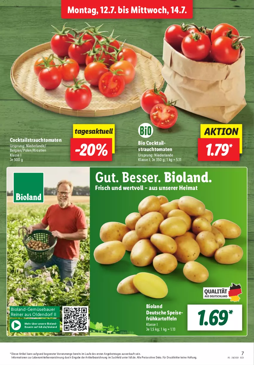 Aktueller Prospekt Lidl - Aktionsprospekt - von 12.07 bis 17.07.2021 - strona 7